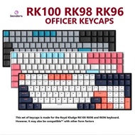 RK100 RK98 RK96 RK Officer PBT Double Shot Keycaps Blueberry Milkshake Twilight Keycaps for Keyboard