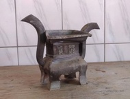 變形的「福壽錫香爐」—古物舊貨、早期民藝、佛具、宗教用品收藏