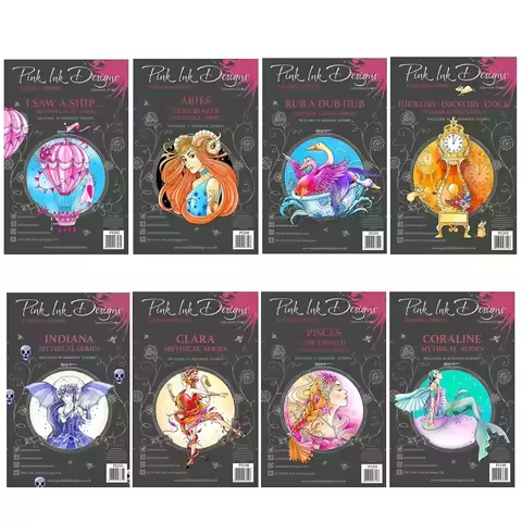 Clear Stamps For 2025 New Aries Pisces Mythical Indiana Rub-A-Dub Coraline Scrapbooking Craft Card T