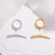 Sk46diy Accessories Round Pure Connection Tube Pearl Bracelet ot Buckle Buckle Curved Jewelry s925 N