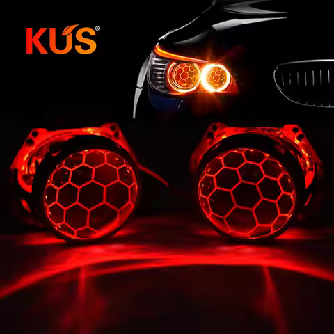 3.0 Inch Headlight Lenses For Hella 3R G5 Bixenon Devil Eyes HID Projector Honeycomb Soccer Blue Len