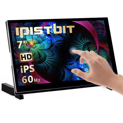 7 10.1 Inch Touch Screen 1024x600 IPS HD LCD HDMI Display for Raspberry Pi 5 4B 3B+ OPI AIDA64 PC Se