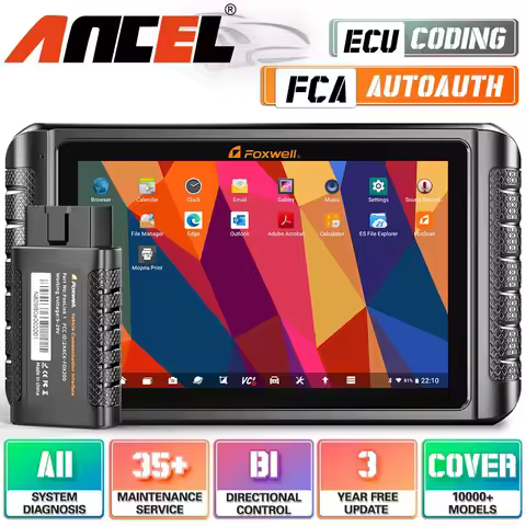 2026 NT1009BT OBD2 Scanner Professional ECU Coding Active Test OBD Diagnosis Tools WIFI Free Update 