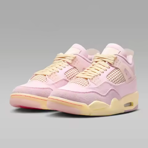 Nike genuine Air Jordan 4 women's cushioned fashionable basketball shoes IB6716-600