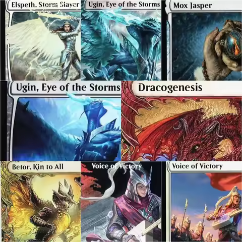 TDM (ugin,eye of the storms/Voice of Victory/mox jasper) Magical Proxy Top Quality Playing Cards Gat