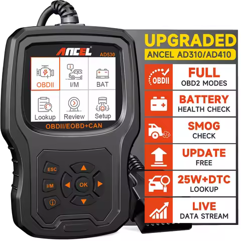 ANCEL AD530 OBD2 Scanner Diagnostic Tool with Battery Test Car Engine Light Code Reader Scan Tool Al