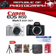 canon eos m50 mark ii body only / canon m50 mark ii / canon eos m50 ii - distributor kamera only