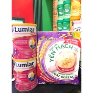Free 1 bag of oats - Combo of 2 cans of Lumiar Diabet powdered milk 800g