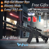 M4 Black Gel Blaster Toy Gun M4A1 Water Beads Gel Blaster Gun Water Ball Electric Rechargeable Outdo