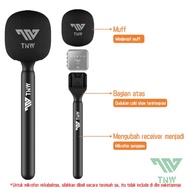 Tnw Microphone Interview Handle Interview Go Handheld Adapter Untuk