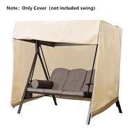3-Seater Garden Swing Cover Hammock Patio Cover Waterproof Outdoor Yard Hanging Chair Protective Cover UV Sun Rain Protective