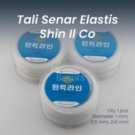 [0.5mm 0.6mm 1.0mm] Shin Il Co Korean Elastic String Rope, Strong, Durable Bead Bracelet Thread