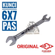 ORIGINAL FUKUNG WRENCH 6x7 OPEN WRENCH 6mm x 7mm WRENCH 6-7 DOUBLE OPEN END 6 7 RETAIL