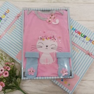 Baby Set Kucing Pink (Kaos Kaki)