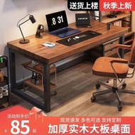 Work Nordic loft Double Table Bedroom Household Solid Wood Modern Office Desk Desktop Computer Desk 