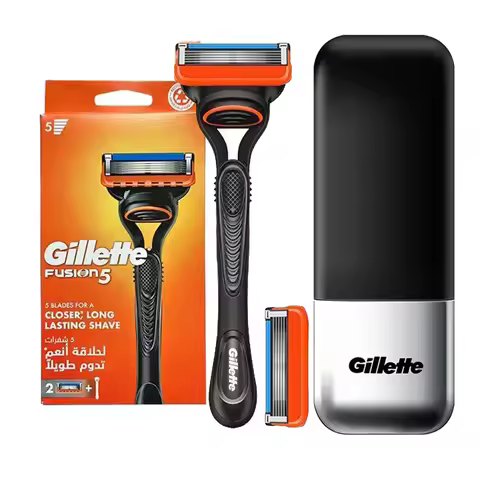 Gillette Fusion 5 Razor Set 5 Ultra-Thin Blades Lubrication Strip Back Trimmer Multiple Specificatio