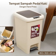 Trash Bin Foot Pedal Trash Bin Household with Hand Press