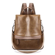 Ando Design กระเป๋าเป้สะพายหลังผู้หญิง Retro กันน้ำน้ำหนักเบากระเป๋าสะพายไหล่แฟชั่นหนัง PU กระเป๋าเด