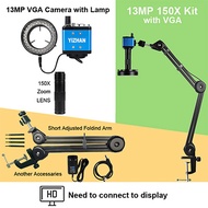 YIZHAN 4K UHD Microscope For Electronics HDMI 48MP 1080P กล้องไมโครสโคป ไฟ LED 150x ออปติคัลอิเล็กทร