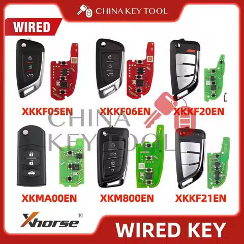 Xhorse Knife Style 3 Buttons 2nd Generation Wire Remote XKKF05EN XKKF06EN XKKF20EN XKKF21EN XKMA00EN