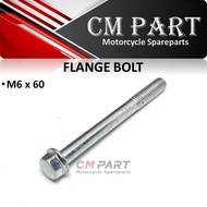 MESIN Flange Bolt Bolt M6 6x60 M6x60 Key 8 CVT Engine Block Bolt