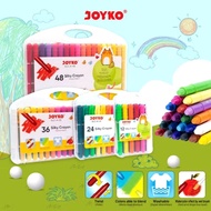 JOYKO SILKY CRAYON TWIST WASHABLE COLOR SET 12 24 36 48 SOFT CRAYON COLORS ROTATING WASHABLE
