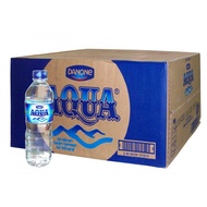 [1 Dus] Aqua Botol 600ml / Air Mineral Botol Isi 24 Pcs