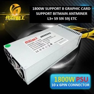 1800W/2000W Power Supply Unit PSU FOR BITMAIN ANTMINER S9 S9i S9j S9k L3+ Mining 8 GPU 80 PLUS GOLD
