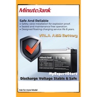 MinuteBank VRLA AGM Battery BT-12M7.2AT 12V 7.2Ah 9Ah 12Ah VRLA RECHARGEABLE UPS / AUTOGATE / ALARM 