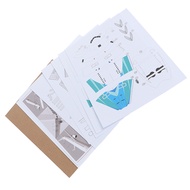 Quyunxia 1:100 Boeing 737 800 máy bay hãng hàng không 3D mô hình giấy tự làm đồ chơi thủ công