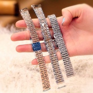 Applicable to Armani watch women's accessories DW men's stainless steel Casio starry watch strap women's Tissot watch chain steel belt