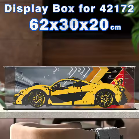 Acrylic display box for lego 42172 display case building block dustproof clear model car storage box