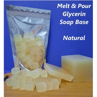 【200g】【NATURAL Glycerin Soap Base】  【Melt & Pour】 Add essential oil/Add color】DIY BUAT SABUN GLISERI