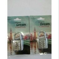 8-digit Short Number Padlock