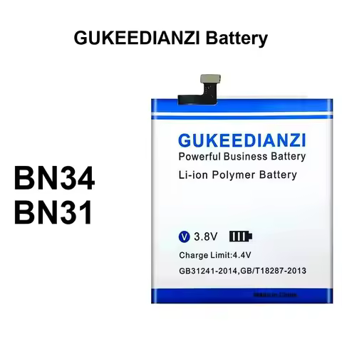 Mobile Phone Battery High-Efficiency BN31 BN34 4400-5300mAh For 5X For Redmi For Xiaomi 5A For Prime
