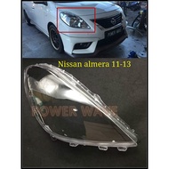 NISSAN ALMERA 2011 2012 2013 HEADLAMP COVER LENS CASING