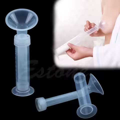 Plastic Manual Breast Pump Needle Type Breastpump Baby Feeding Milk Bottle Sucking Suction Milking T