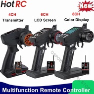 HOTRC CT8A CT6A CT4A 4CH 6CH 8CH Radio Transmitter Remote Controller 2.4Ghz with F04A F06A F08A Rece