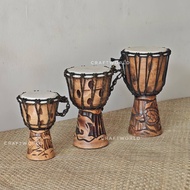 Tabla Kayu Jati / Djembe Tradisional Kulit Kambing 100% Handmade