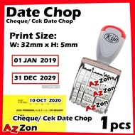 Date Stamp Chop With Adjustable Date Cheque Cek Date Chop 支票 日期 印章