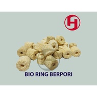 MEDIA FILTER BIO RING BERPORI RUMAH BAKTERI CERAMIC RING AQUARIUM DAN