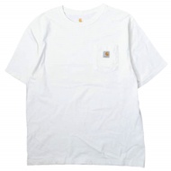 Carhartt K87 工裝口袋T卹，重磅純棉，L碼，白色，短袖上衣 [二手] [Carhartt]