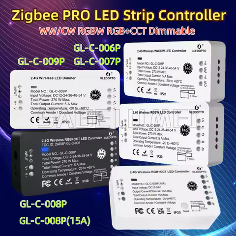 GL-C-006P GLEDOPTO Zigbee 3.0 Smart LED Strip Controller Compatible with Hub Tuya SmartThings App 2.