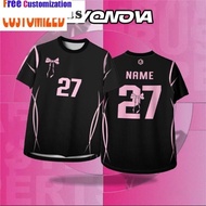 Trendmas Coquette Ribbon Jersey Coquette Ribbon Bow Loose Jersey Tops Tee