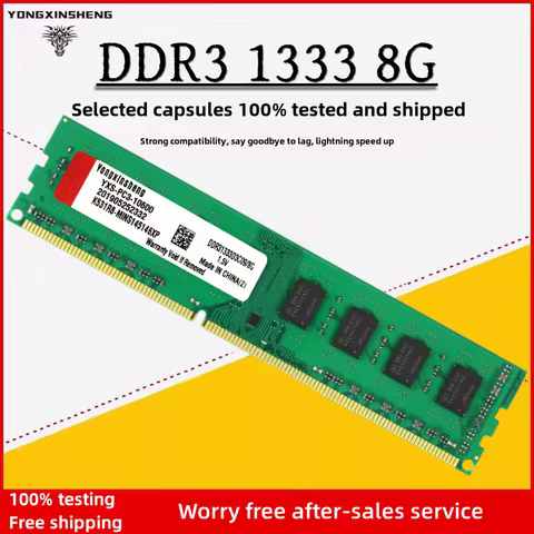 Yongxinsheng DDR3 RAM 4GB 8GB PC3 1333MHz 1600MHz Universal Desktop Memory DIMM 1.5v voltage