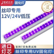 12v紫外線燈uv膜固化燈管絲網網版印刷印表機曝光燈油墨led紫光曬版機