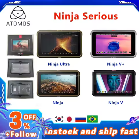 Atomos Ninja Ninja V Ninja V+ NINJA ULTRA Monitor-recorders 5.2" 8K HDMI-Compatible H.265 Raw Record