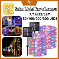 300 LED Solar Lights 32M Fairy Light String Ramadan Christmas Decor Light Raya Lampu 太阳能灯