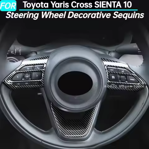 Car Steering Wheel Decorative Sequins for Toyota Yaris Cross SIENTA 10 2022 Interior Accessories 202