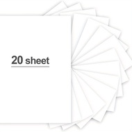 20 Sheets A4 Brown Kraft /Black /White Cardstock 8.26 x 11.7in 250gsm White cardstock Paper DIY Craf